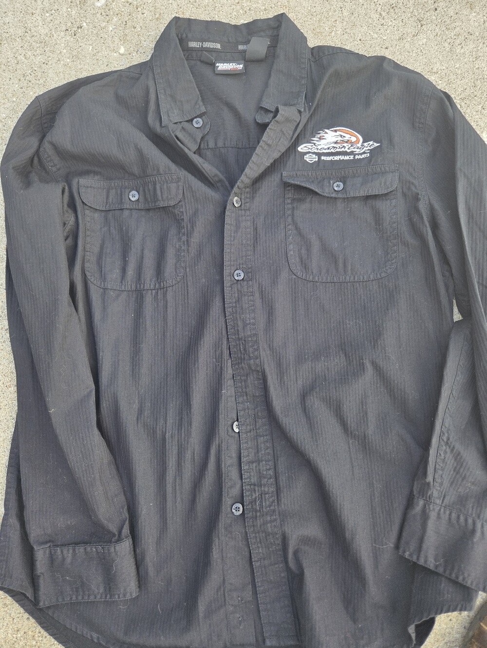 Harley-Davidson Racing Screamin' Eagle Performance Parts Shirt Black L